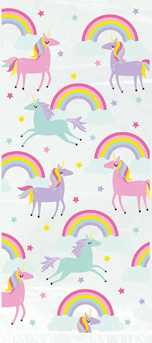 20ct Cello Bag Unicorn Rainbow - Party Supplies