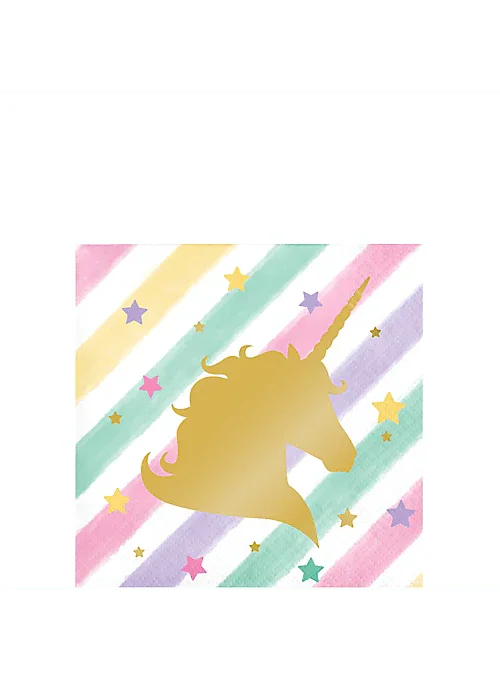 Sparkle Unicorn Beverage Napkins | 16ct - Zurchers
