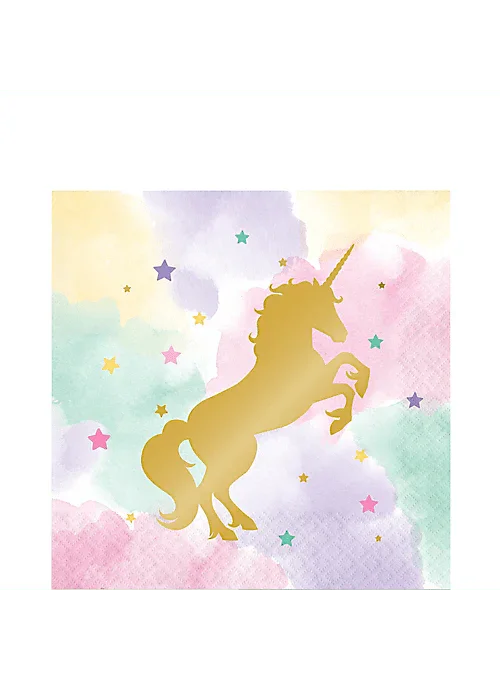 Sparkle Unicorn Lunch Napkins | 16ct - Zurchers
