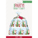 A package of Unique Industries 36 inch by 44 Inch Christmas Colorful Santa Jumbo Plastic Gift Bag.