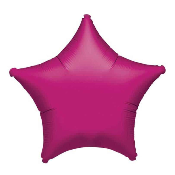 Fuchsia Star Mylar Balloon 18" | 1 ct