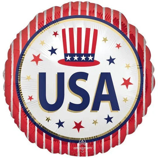 USA Stars and Stripes Satin Mylar Balloon 18" | 1 ct - Zurchers