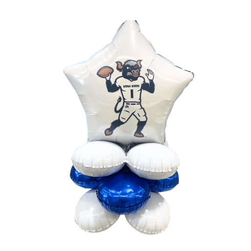 USU Football Mascot Balloon Air-filled Balloon Quad 17" | 1ct
