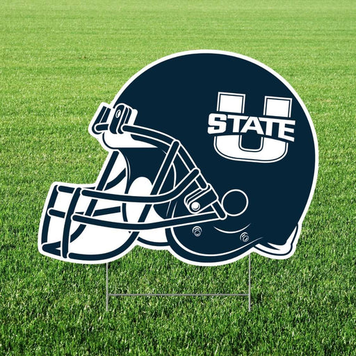 Utah St Helmet Yard Sign 22" | 1ct - Zurchers