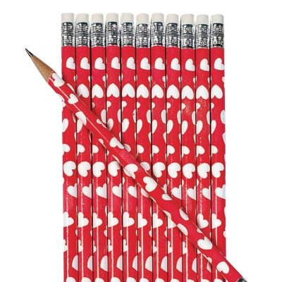 Valentine Heart Pencil | 12 ct - Zurchers