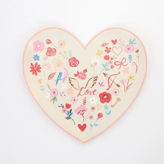Valentine Heart Die Cut Plates | 8ct
