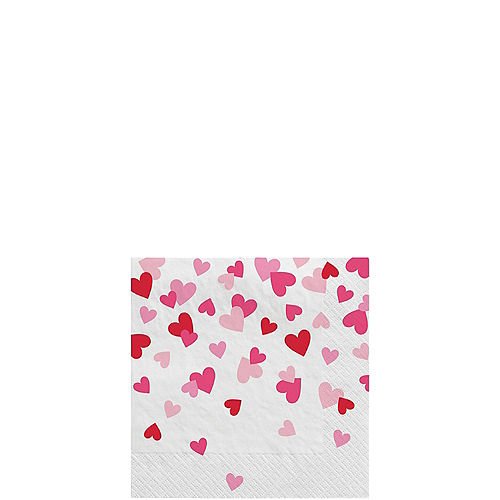 Valentine's Cross My Heart Beverage Napkins | 16 ct - Zurchers
