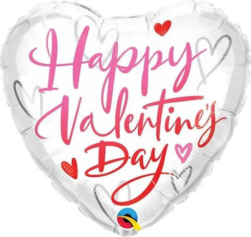 Valentine's Day Casual Script Mylar Balloon 18” | 1ct - Zurchers