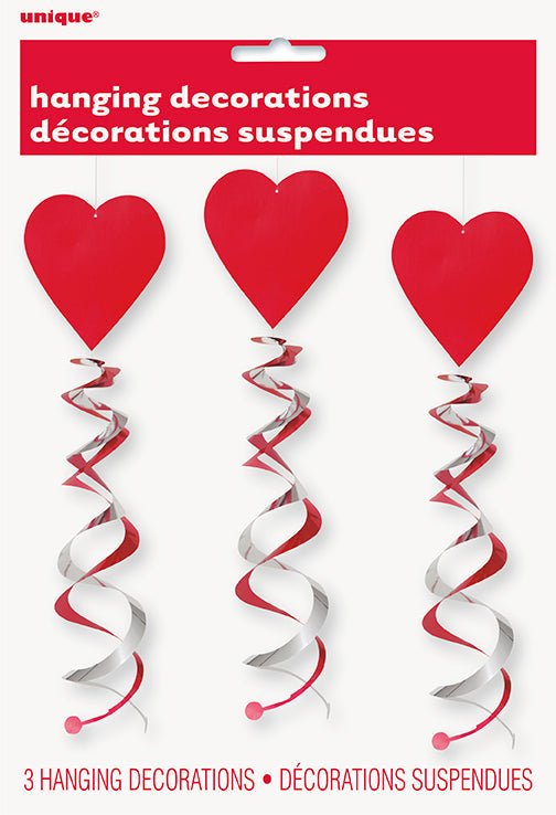Valentine's Hanging Decorations | 3ct - Zurchers