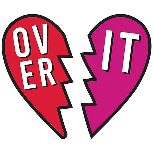 Valentine's Over It Broken Heart Cardstock Cutouts | 2 pc - Zurchers