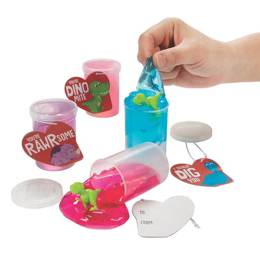 Valentine’s Day Dino-Filled Putty Exchanges with Card | 1 ct