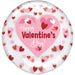 Valentine's Day Playful Hearts Orbz Balloon 16” | 1ct
