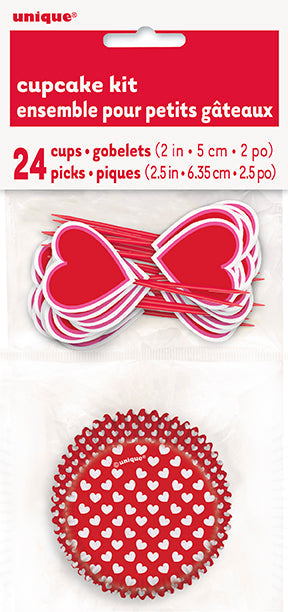 Valentine's Hearts Cupcake Kit | 1kit