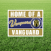 Vanguard High School yard sign on grass
