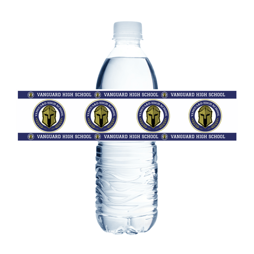 Vanguard TX Waterbottle Label 8.5x2" | 24ct