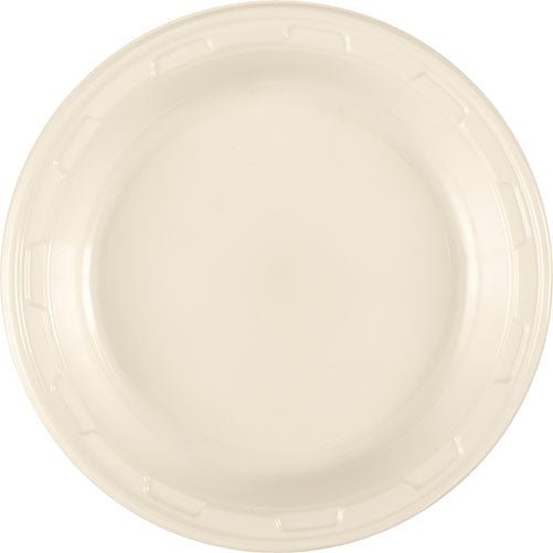 Vanilla Cream Plastic Plate 7in | 50ct