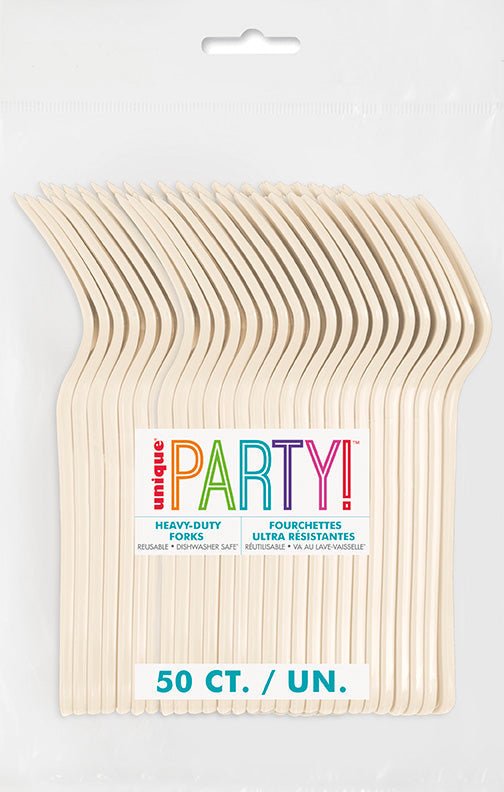 Vanilla Cream Premium Forks | 50ct