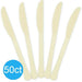 Vanilla Creme Heavy Duty Plastic Knives | 50ct - Zurchers