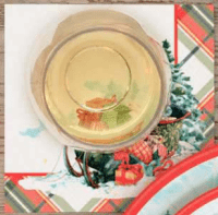 Vintage Christmas Plaid Tree & Gift Napkins | 1ct - Zurchers