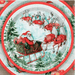 Vintage Santa Sleigh Christmas Paper Plates | 1ct - Zurchers