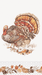 Vintage Turkey Guest Napkin | 1ct - Zurchers