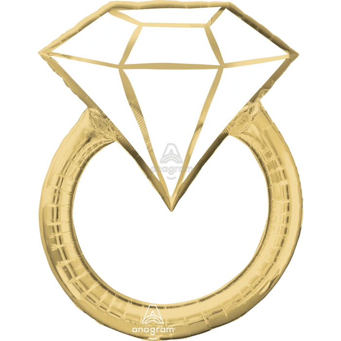 Super Shape Wedding Ring Balloon | 1ct - Party Supplies