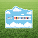 Welcome Home Plane Yard Sign 24x18" | 1ct - Zurchers