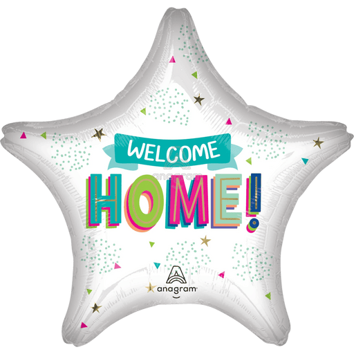 Welcome Home Star Supershape Mylar Balloon  | 1ct