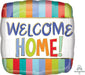 Welcome Home Stripes Mylar Balloon, 18" | 1ct - Zurchers