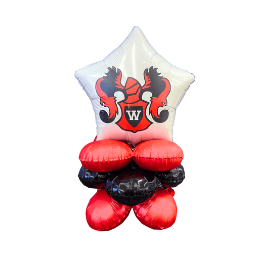West Side High School Air-filled Balloon Quad 17" | 1ct