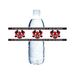 Clear water bottle with 'West Side Warriors' label on a white background