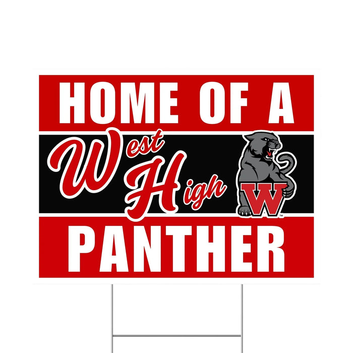 West High School Spirit Yard Sign 24" x 18" | 1 ct - Zurchers