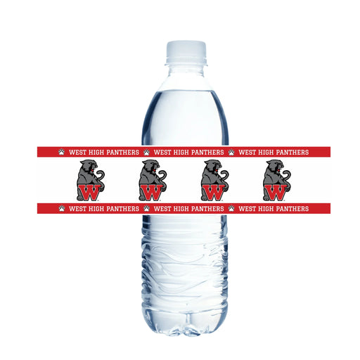 West High School Water Bottle Labels | 12 ct - Zurchers