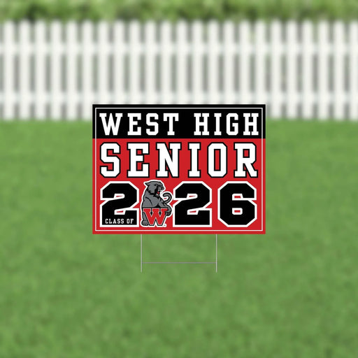 West UT 2026 Senior Yard Sign | 1ct - Zurchers
