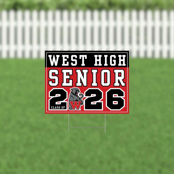 West UT 2026 Senior Yard Sign | 1ct - Zurchers