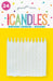 24ct white candles - party supplies