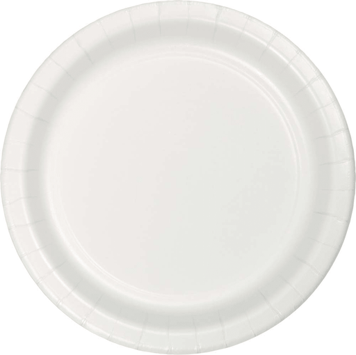 White Paper Plates 7" | 24ct