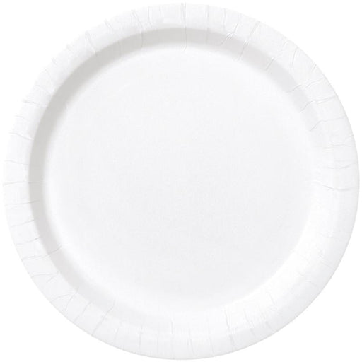 White Paper Dinner Plates 9" | 50ct