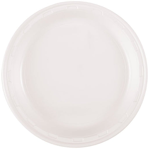 White Plastic Plate 10in | 50ct