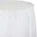 White Plastic Tableskirt | 1ct - Zurchers