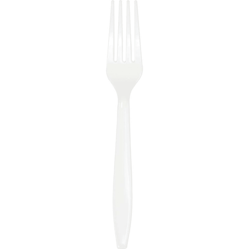 White Premium Plastic Forks | 24ct