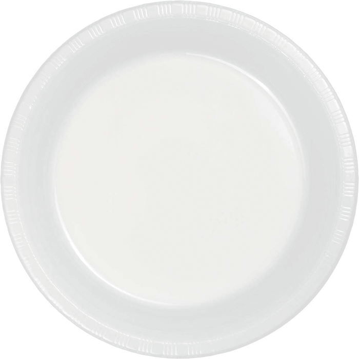 White Premium Plastic Luncheon Plates | 20ct - Zurchers