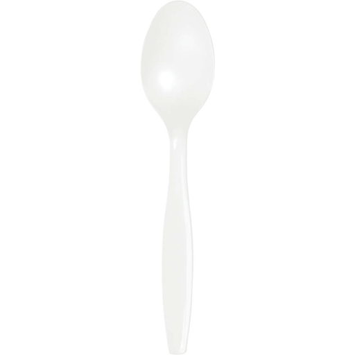 White Premium Plastic Spoons | 24ct