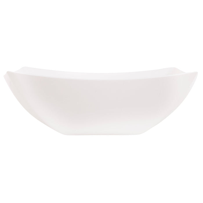 White Square Serving Bowl Plastic - Party Supplies