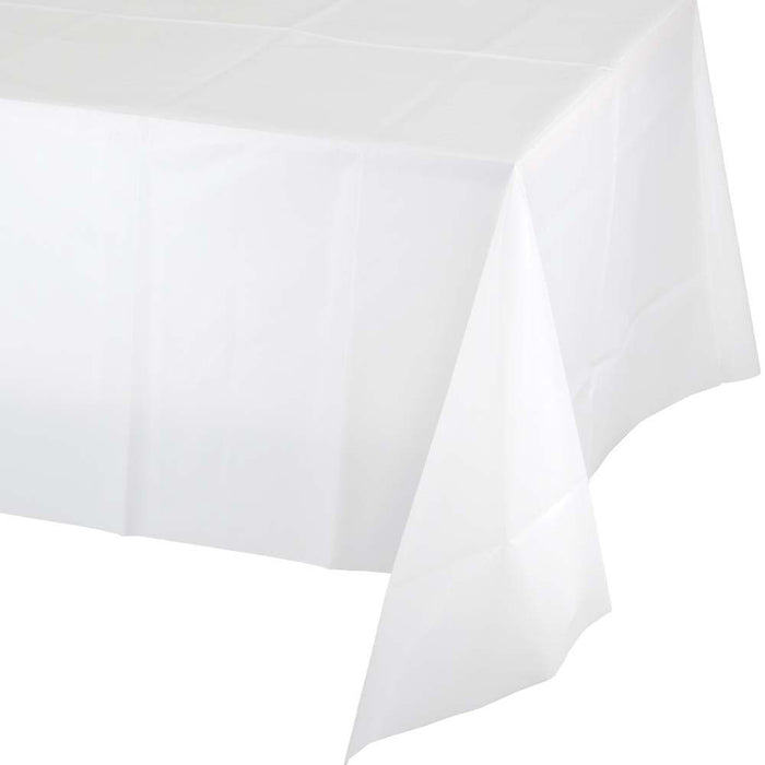 54x108 Tablecover White - Party Supplies