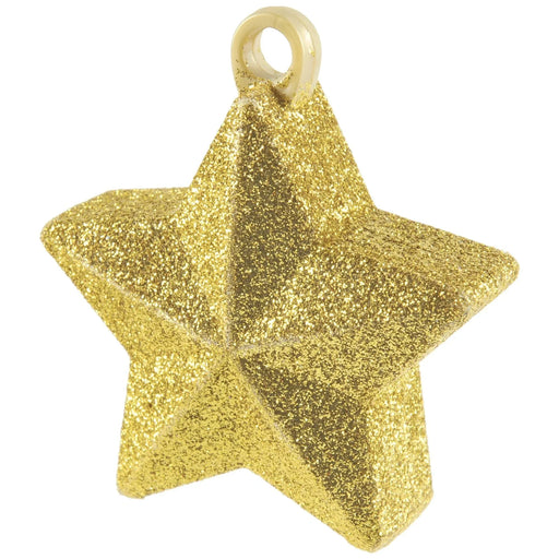 Gold Star glitter Balloon Weight 6 oz | 1 ct - Zurchers