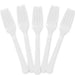 White Heavy Duty Plastic Forks | 50ct - Zurchers