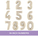 White Sand Jumbo Number Balloons 34" | 1 ct - Zurchers