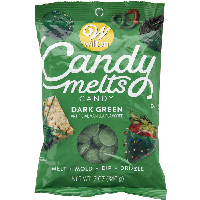 Wilton Dark Green Candy Melts 12oz | 1ct
