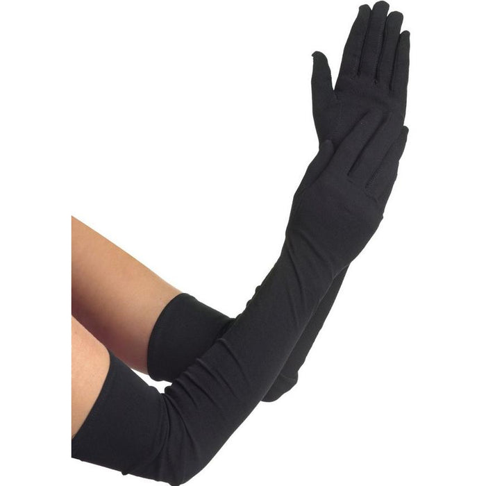 Women's Long Black Gloves, Adult | 1pr - Zurchers